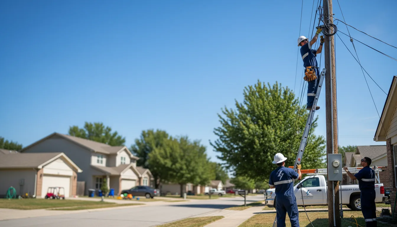 Residential electrician providing installation services in Cross Plains, IN